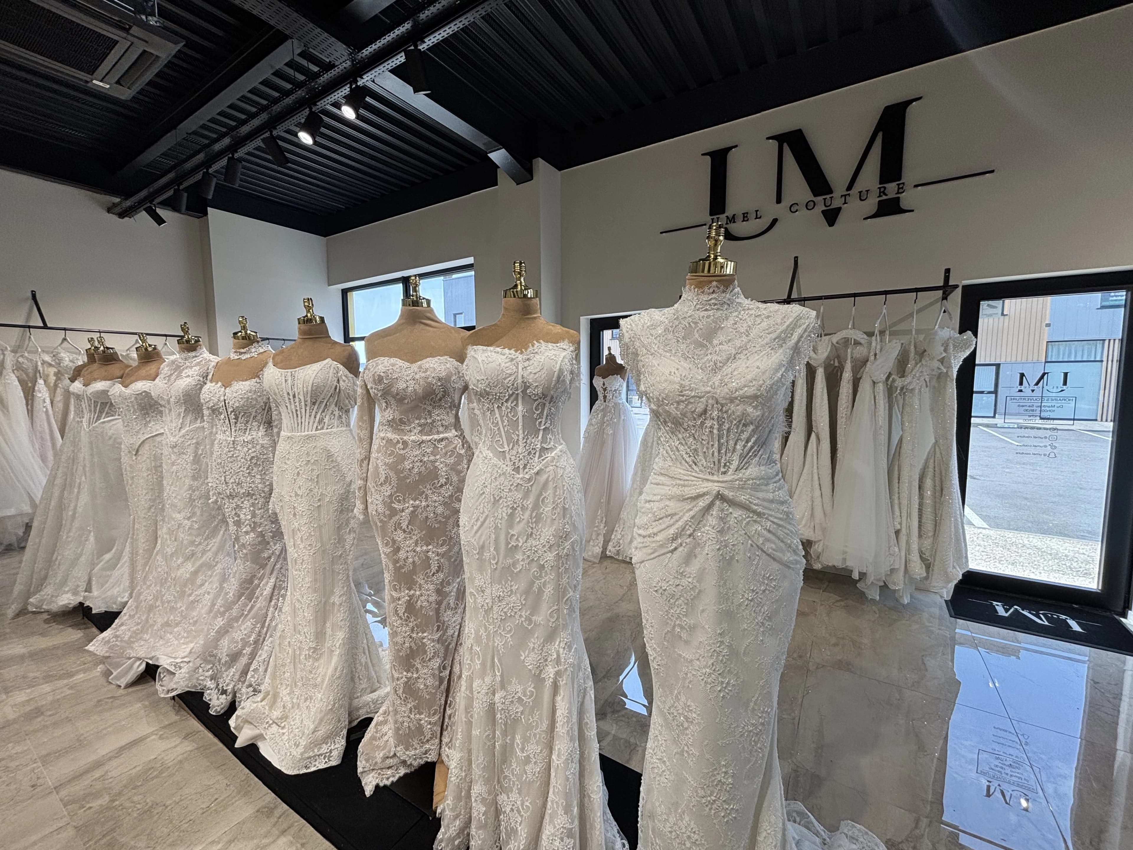 Showroom et atelier de robes de mariée Umel Couture à Servon, Seine-et-Marne